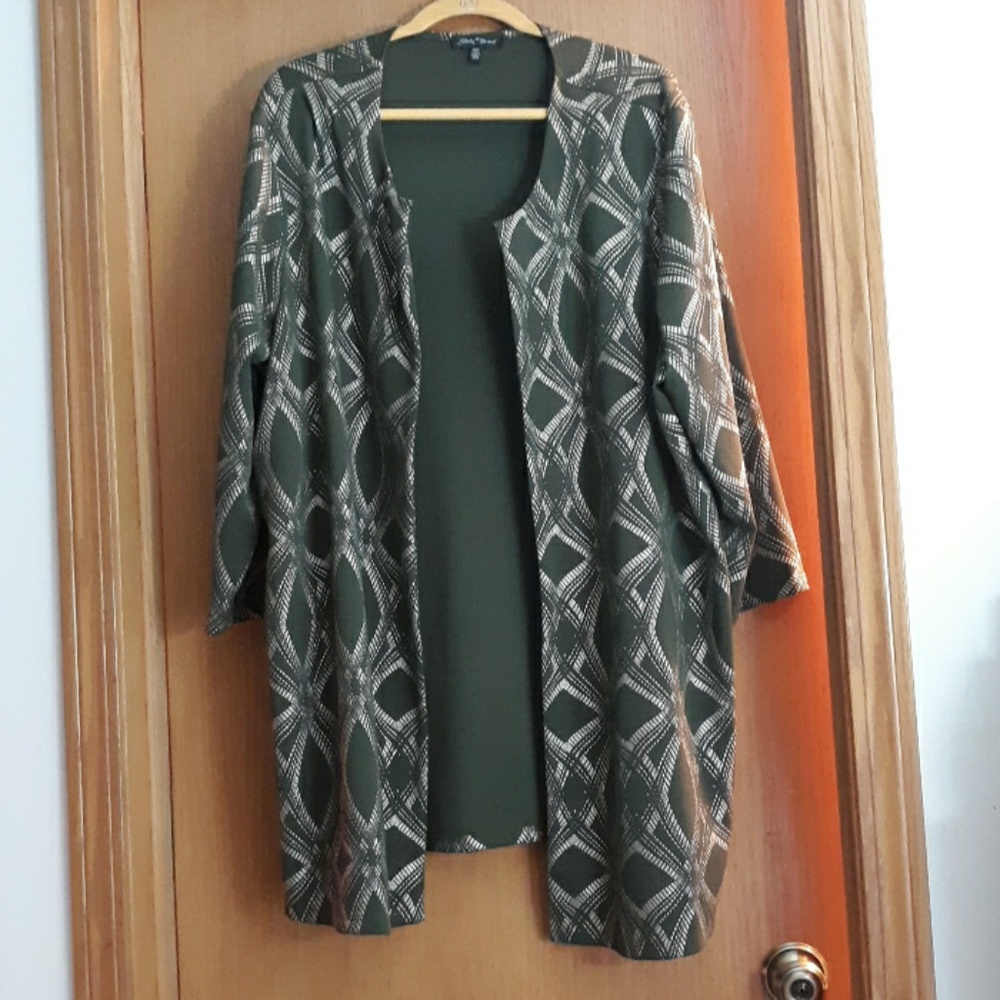 Slinky Brand Olive and Gold Jacket